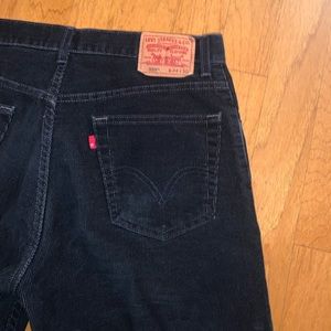 Levi’s Mens Relaxed Fit Black Corduroy Pants
